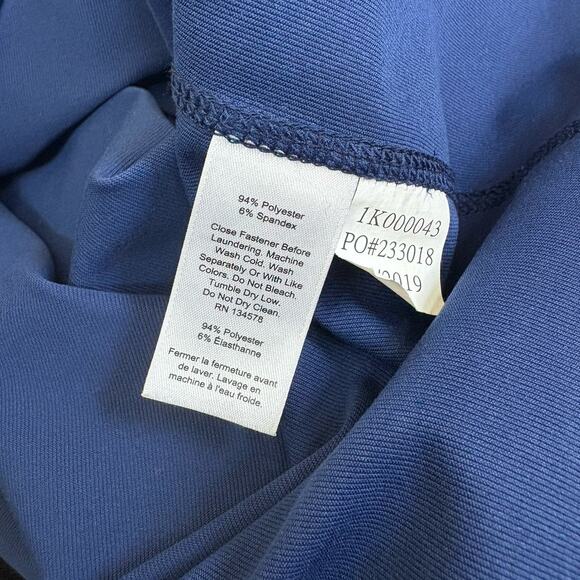 Vinyard Vines Performance Men's Quarter Zip Pullover Blue With Black L - Picture 6 of 6